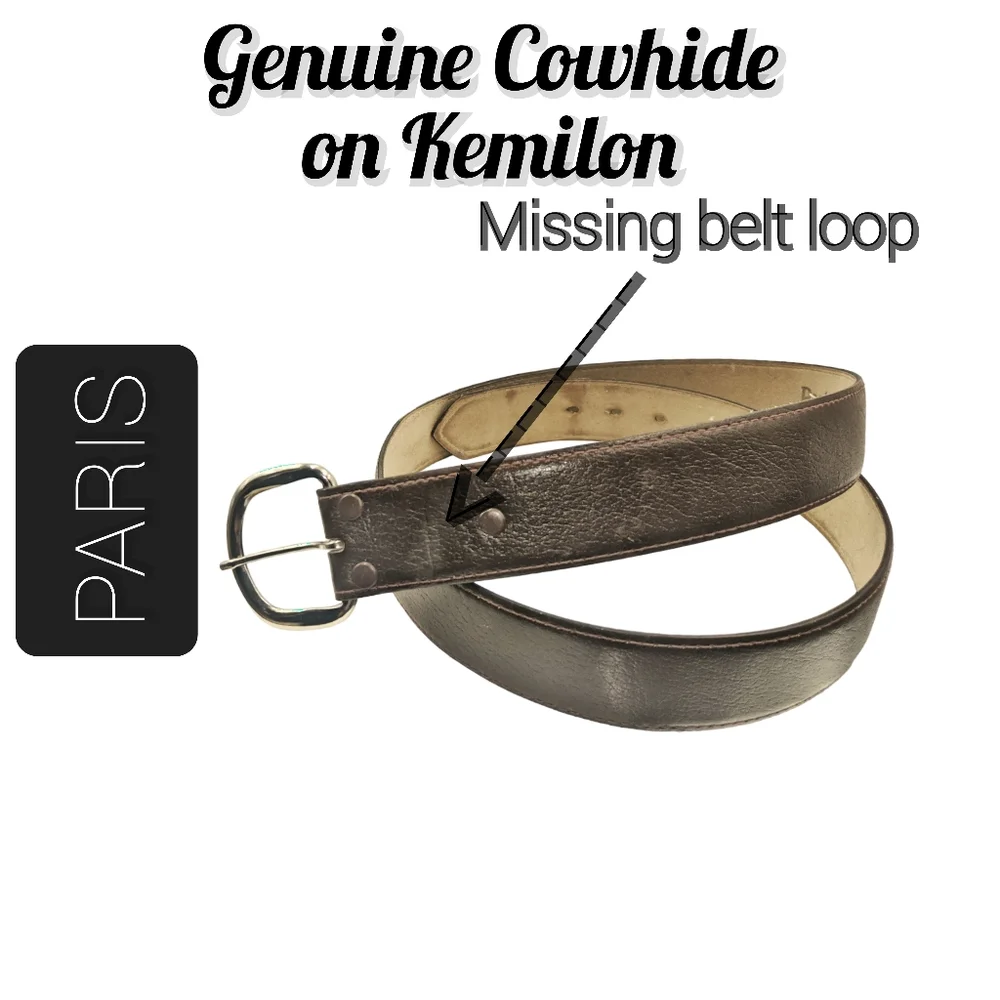 PARIS - Genuine Cowhide on Kemilon Men's Belt